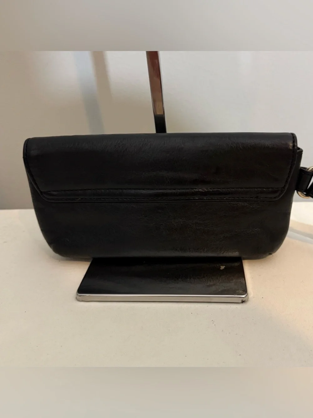 Kate Spade Chrystie Street Evan Clutch Wristlet Black Leather